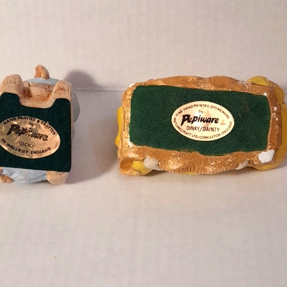 💗 3 Adorable England Vintage Pepiware Bunny Rabbit Stoneware Figurines lot - Picture 6 of 7